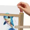 Dolfijn - Blauw - Water - Druppels Light Box met kabel (Kinderlampje) klein -USP_websiteprintNL