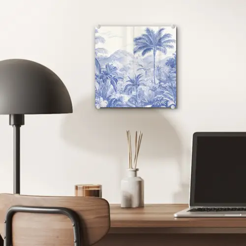 Tropisch - Jungle - Blauw plexiglas 5mm klein -sfeer6