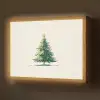 Kerstboom - Illustratie - Ster - Sneeuw Light Box met batterij (Wandlamp) middel -z3d_website
