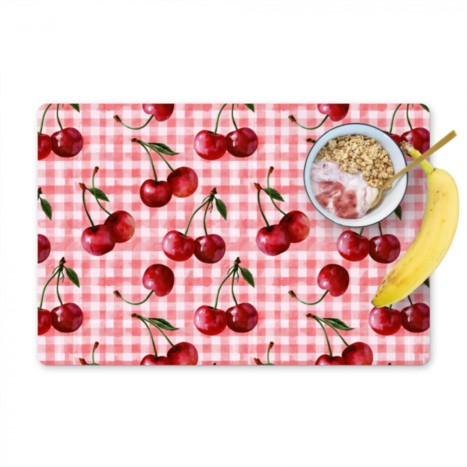 Kersen - Blokken - Rood Placemat vinyl groot 368 -zzzproduct_Kitchenyeah-website