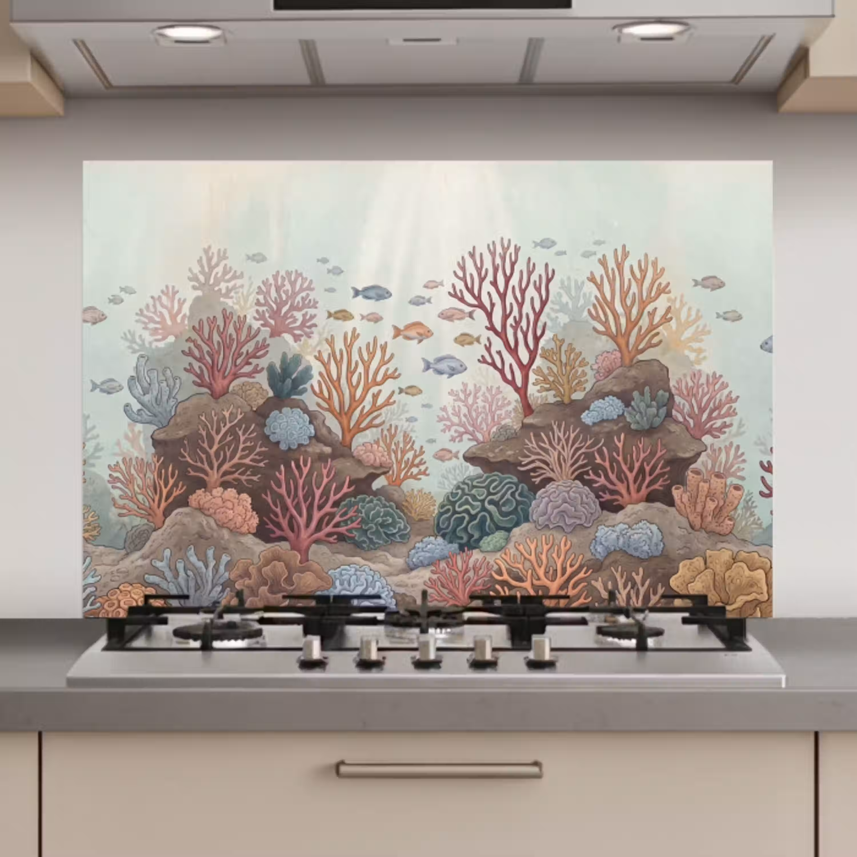 Onderwater - Koraal - Vis - Natuur keuken achterwand spatscherm klein -3d_website