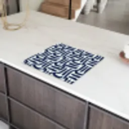 Abstract - Modern - Blauw Inductie beschermer vinyl 3mm middel 274 -sfeer8
