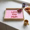 Love - Quote - Moeder - Rood Dienblad Rechthoek middel -sfeer2