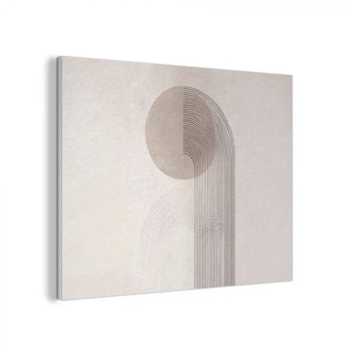 Minimalistisch - Cirkel - Lichtgrijs PET vilt klein -3d