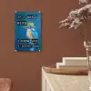 Vogel - Decoratie - Ijsvogel - Blauw plexiglas 5mm klein -sfeer5