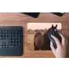 Paard - Zonsondergang - Bruin muismat rubber klein -toetsenbord