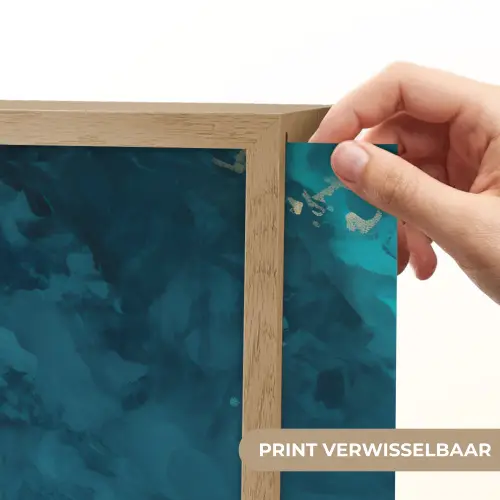 Vrouw - Water - Bikini - Oranje Light Box met batterij (Wandlamp) middel -USP_websiteprintNL