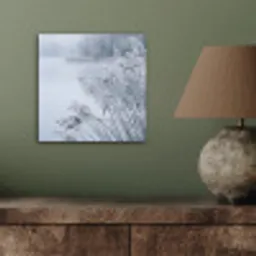 Riet - Bevroren - Winter - Natuur aluminium wit klein -sfeer2