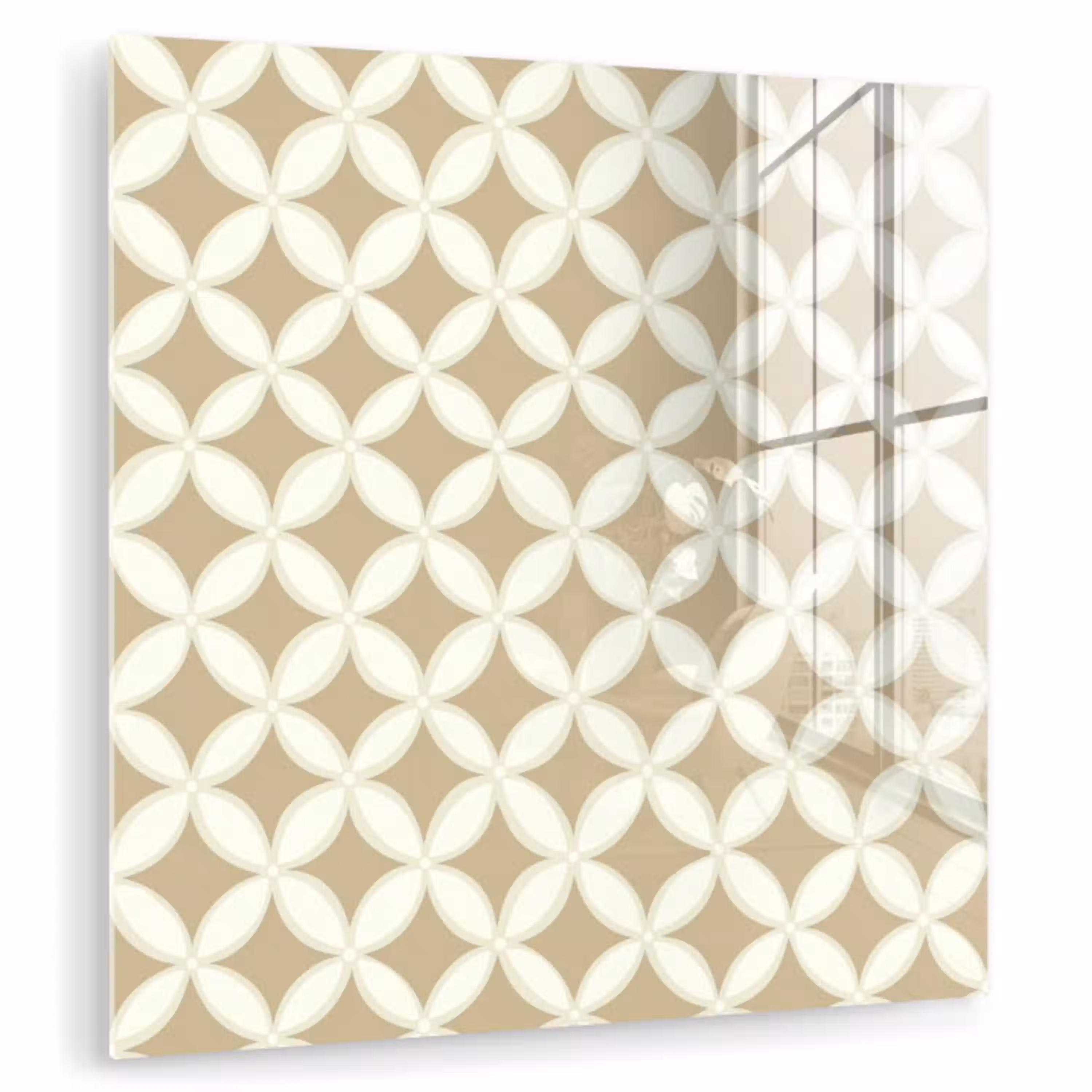Symmetrisch - Motief - Beige plexiglas 5mm klein 11 -zzzproduct_nieuw