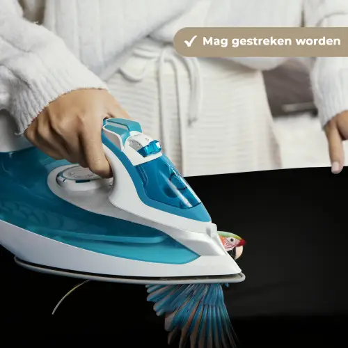 Papegaai - Kleurrijk - Vleugels - Sierlijk Wandkleed katoen klein -sfeer9