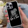 Gin en tonic - Glas - Limoen - Ijsblokjes Hoesje iPhone 16 Pro Max met koord klein -sfeer3