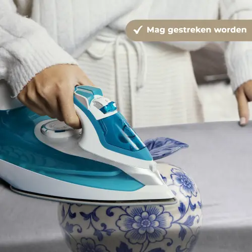 Appel - Blauw - Klassiek Wandkleed katoen klein -sfeer9