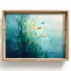 Waterplanten - Vissen - Kleurrijk - Water Dienblad Rechthoek middel -z3d_shopping