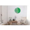 Amor - Valentijn - Groen - Tekst Wandcirkel aluminium klein -woonkamer