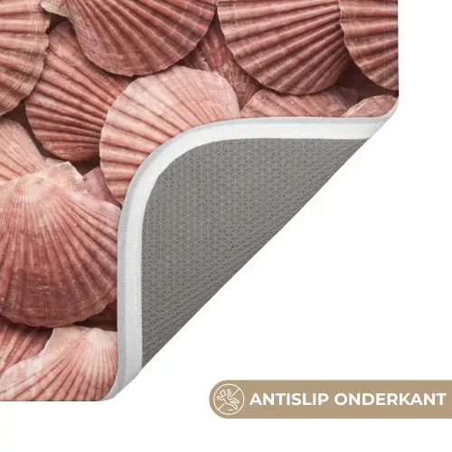 Schelpen - Patroon - Roze Badmat klein -USP_AntislipNL
