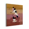 Vogels - Snavel - Abstract aluminium wit klein -3d