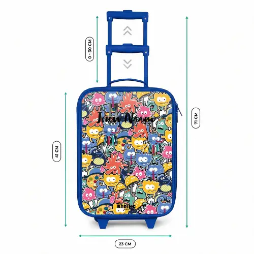 Beestjes met Grote Oogjes Kinderkoffer - Blauw klein -productfoto_formaten