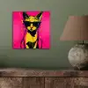 Kat - Art - Zonnebril - Roze aluminium wit klein -sfeer2