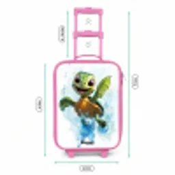 Schildpad - Water - Groen Kinderkoffer - Roze klein -productfoto_formaten