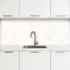 Terrazzo -  Patroon - Wit - Perzik keuken achterwand 2 middel 871 -3d