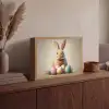 Paashaas - Pastel - Eieren Light Box met batterij (Wandlamp) middel -sfeer2