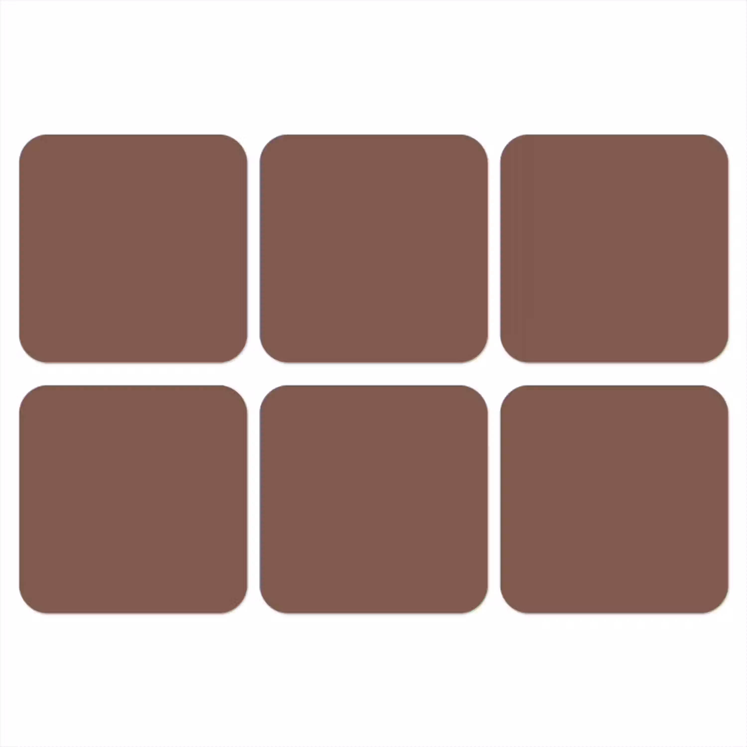 Muted - Chestnut - Bruin onderzetter kurk middel 366 -3d