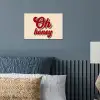 Oh honey - Rood - Schaduw poster papier klein -sfeer2