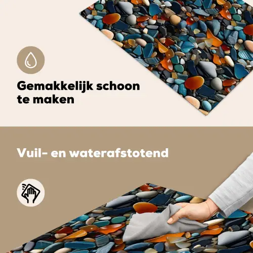 Glasachtig - Levendige - Stenen Inductie beschemer met haakjes klein 777 -ky-schoon-nl