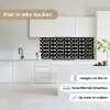 Modern - Patroon - Zwart keuken achterwand 2 middel 871 -sfeer4_NL