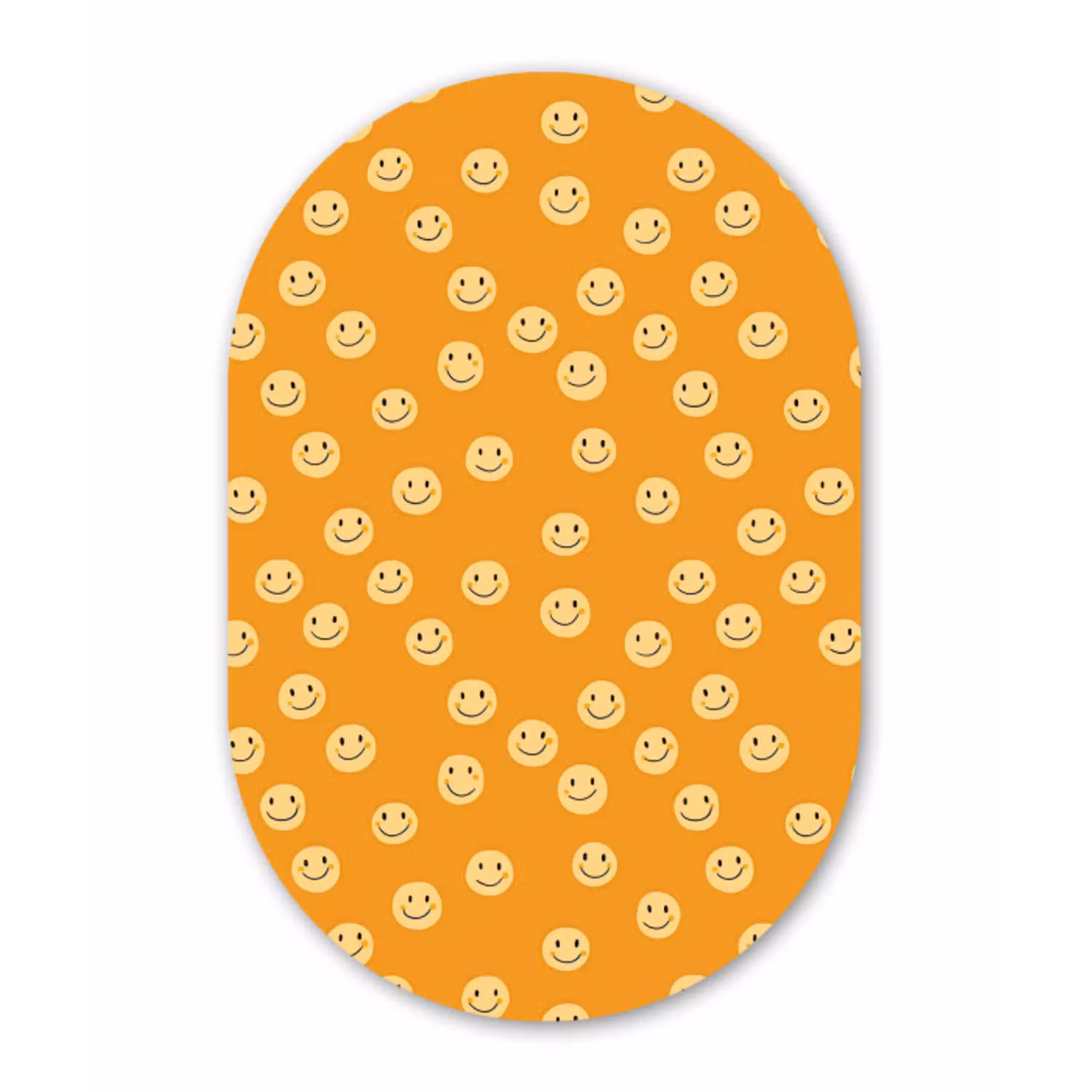 Smileys - Retro - Heel Wandcirkel Ovaal Aluminium middel 839 -3d