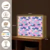 Camouflage - Patroon - Donkerblauw Light Box met batterij (Wandlamp kind) middel -USP_websiteoverzichtNL