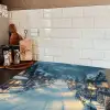 Kerstdorp - Kerst - Sneeuw - Winter Inductie beschermer vinyl 3mm middel -sfeer3