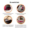 Rozen - Pink - Bloem Inductie beschermer vinyl 3mm klein -zzzzzzz-td-werking