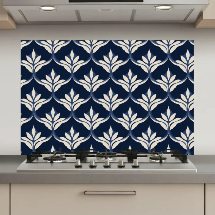 Modern - Ontwerp - Blauw keuken achterwand spatscherm klein 900 -3d_website