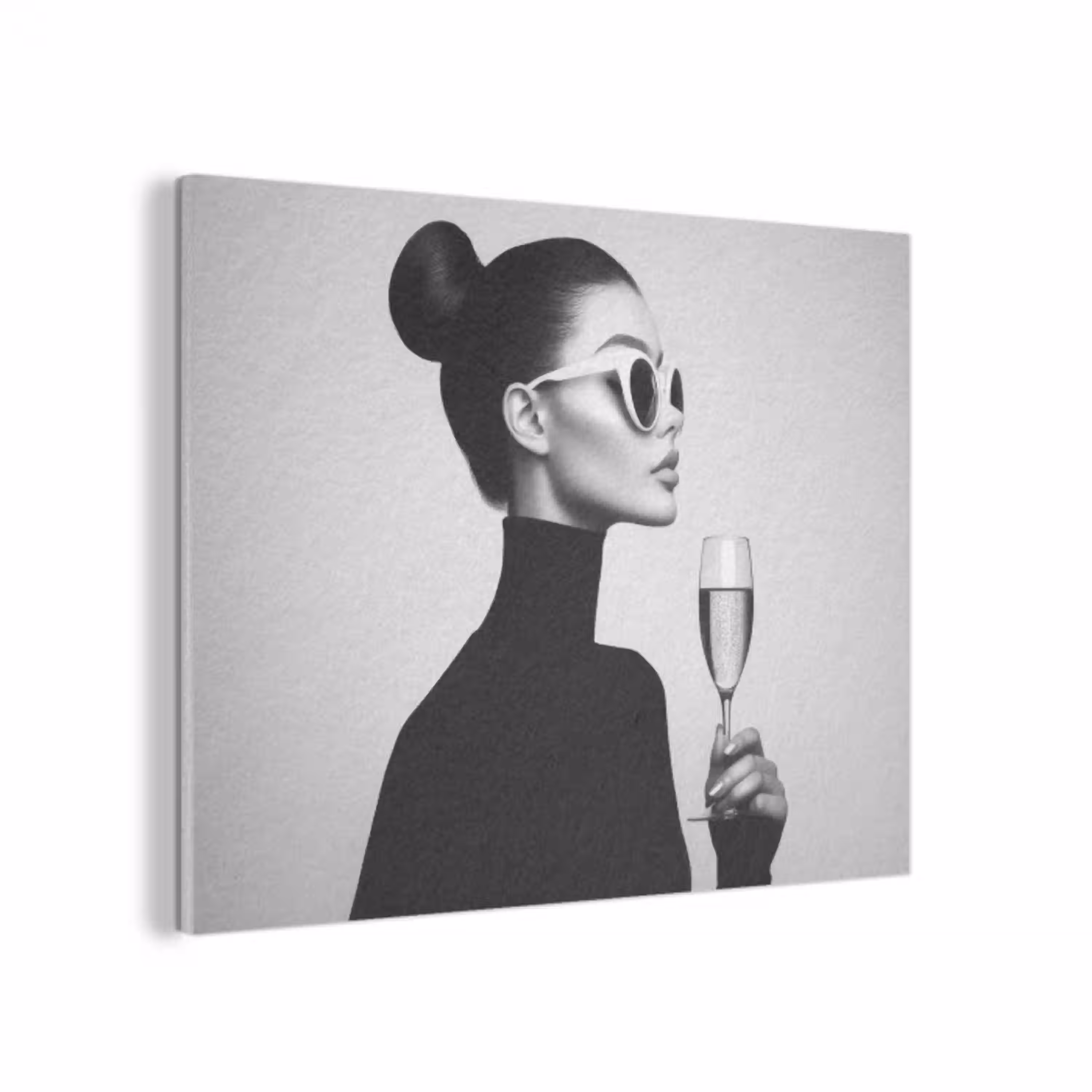 Vrouw - Champagne - Modern PET vilt klein -3d