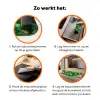 Limoenen - Druppels - Groen Inductie beschermer vinyl 3mm klein 276 -zzzzzzz-td-werking