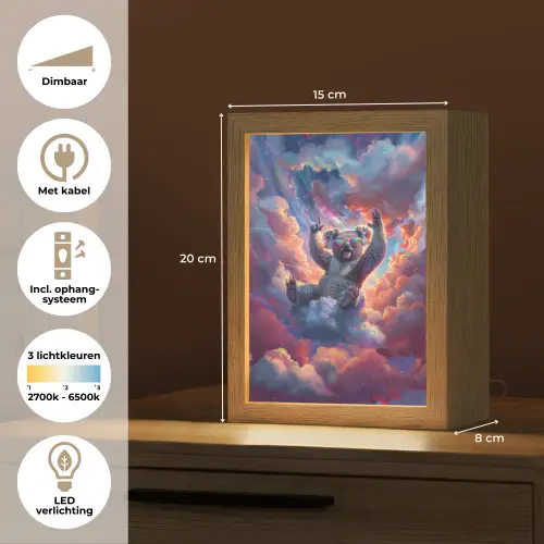 Koala - Dier - Zonnebril - Wolken Light Box met kabel klein -USP_NL