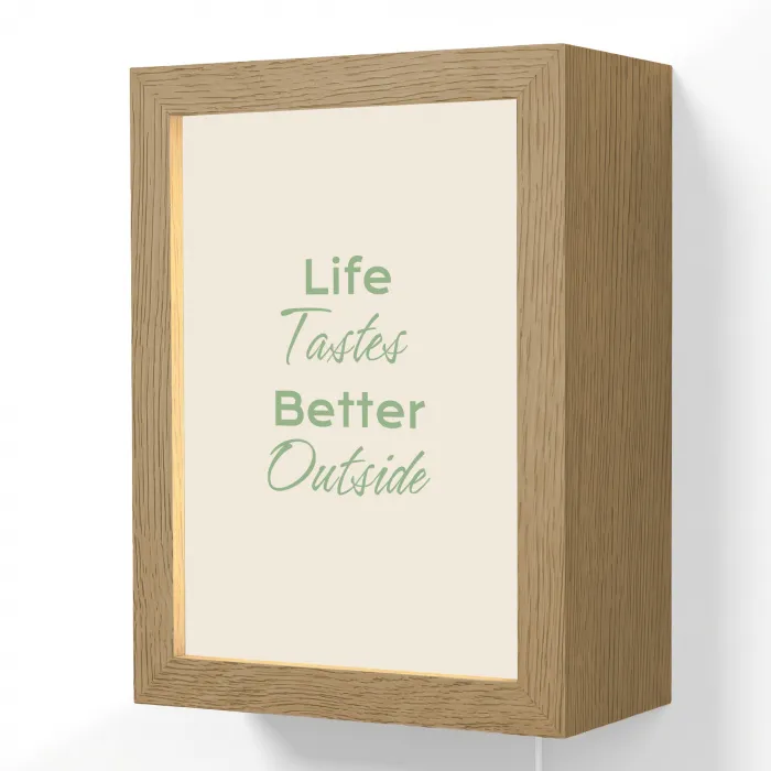 Tekst - Sierlijk - Letters - Groen Light Box met kabel (Wandlamp) klein -3d