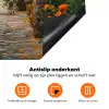 Doorkijk - Bloemen - Poort - Stenen Inductie beschermer vinyl 3mm middel -zzzzzzz-td-onderkant