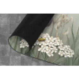 Vlinders - Wildbloemen - Illustratie - Kleurrijk Keukenloper - keukenmat middel -closeup