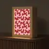 Modern - Abstract - Rood Light Box met kabel (Tafellamp) klein 925 -z3d_website