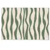Golvende lijnen - Beige - Groen - Strepen - Abstract Deurmat klein -zkaufland3d