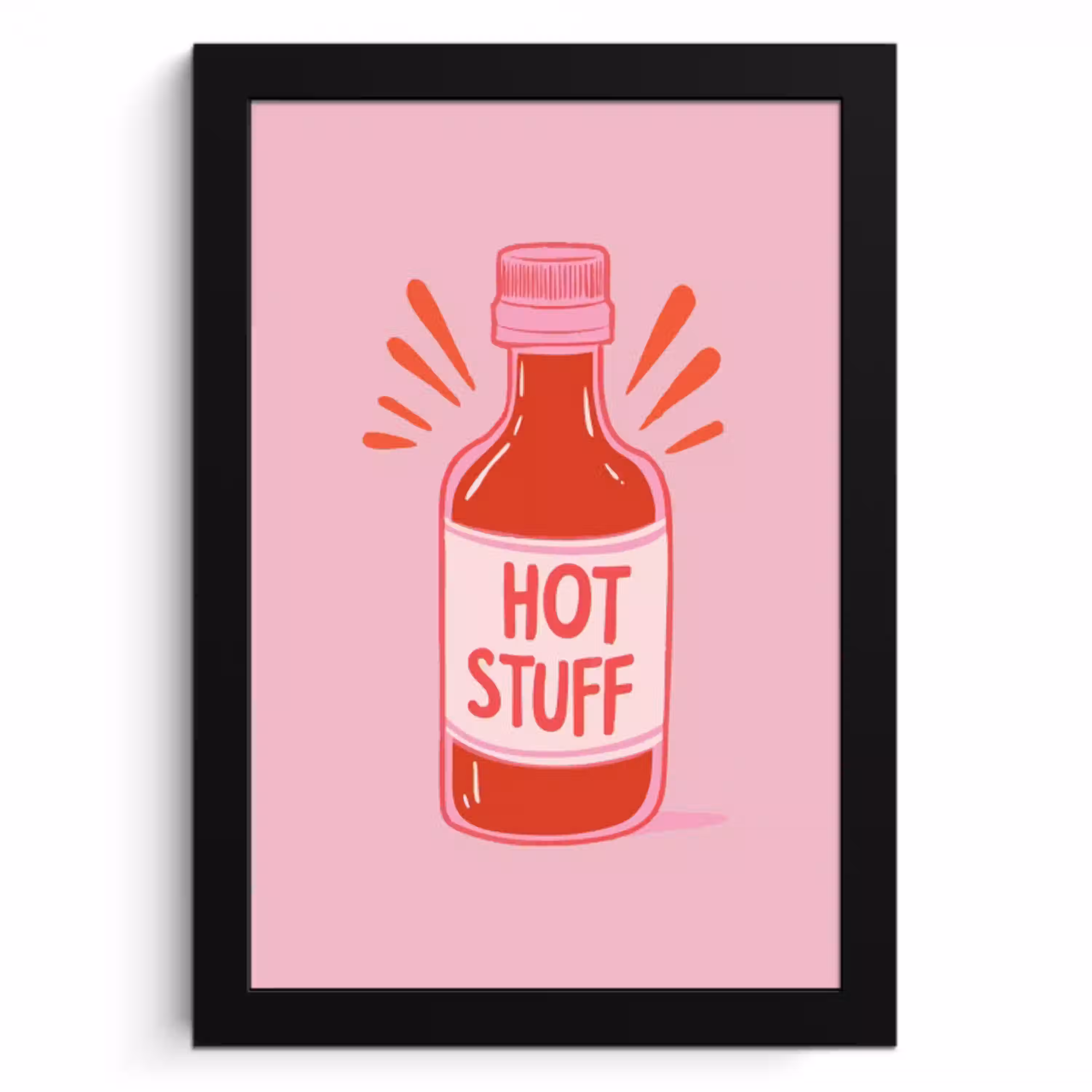 Pittig - Rood - Saus - Grafisch KitchenYeah - Keuken - Fotolijst klein -3d