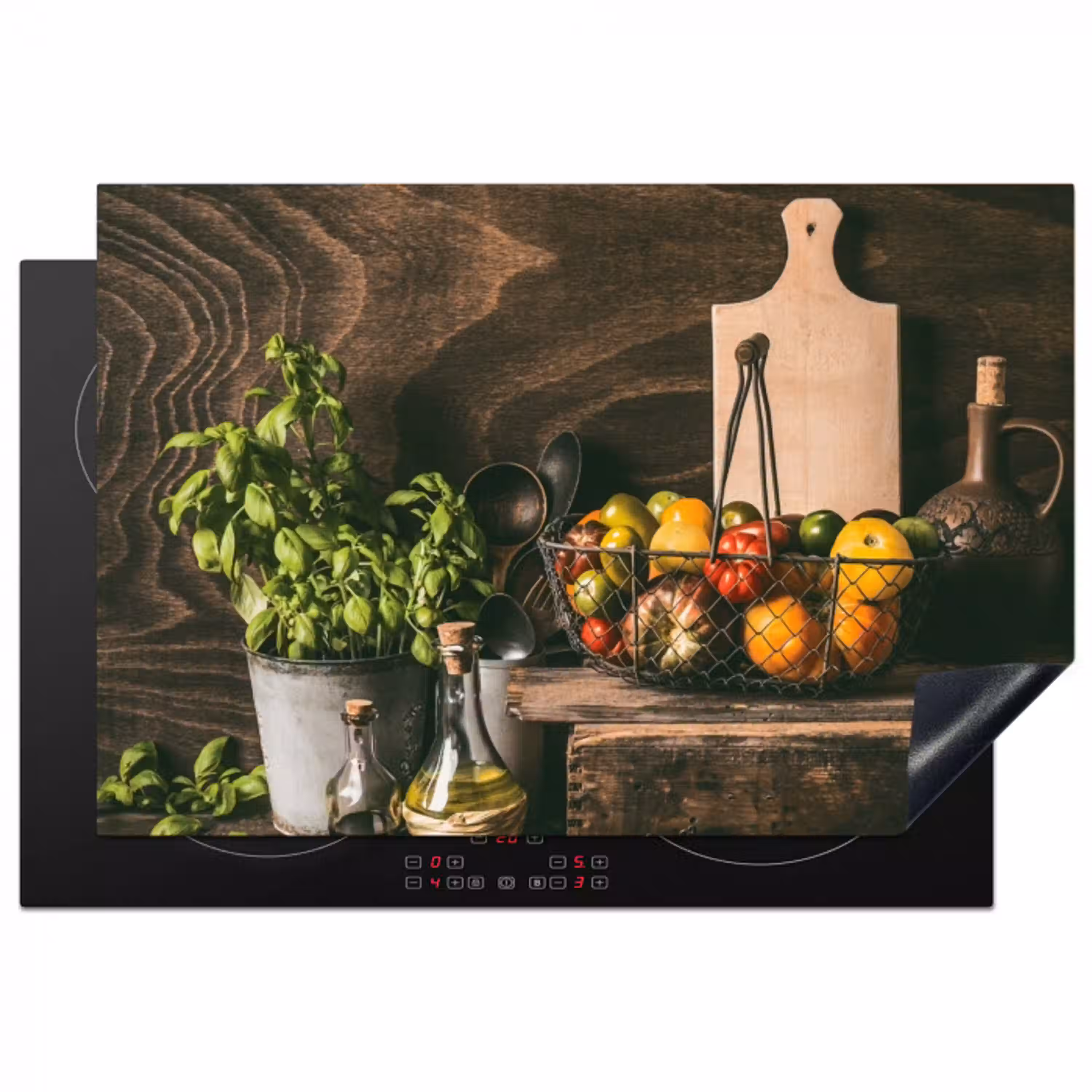 Aroma's van het Mediterrane Keuken Inductie beschermer vinyl 3mm klein -3d