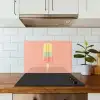 Waterijsje - Pasteltinten - Minimalistisch keuken achterwand spatscherm klein -sfeer2