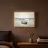 Roeiboot - Zee - Horizon Light Box met batterij (Wandlamp) middel -sfeer4