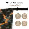 Oranje - Bliksem - Wolken Wandkleed katoen klein 269 -sfeer2