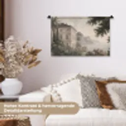 Zee - Villa - Beige Wandkleed katoen klein -tsfeer1_DE