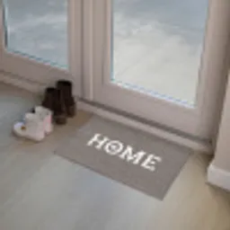Home - Tekst - Taupe Deurmat klein -sfeer3