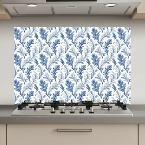 Frans - Citroen - Bladeren  - Blauw keuken achterwand spatscherm klein 900 -3d_website